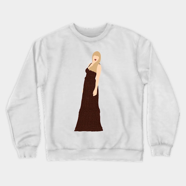 Eras Evermore Bronze Glitter Dress Crewneck Sweatshirt by NahNahHeyJudy